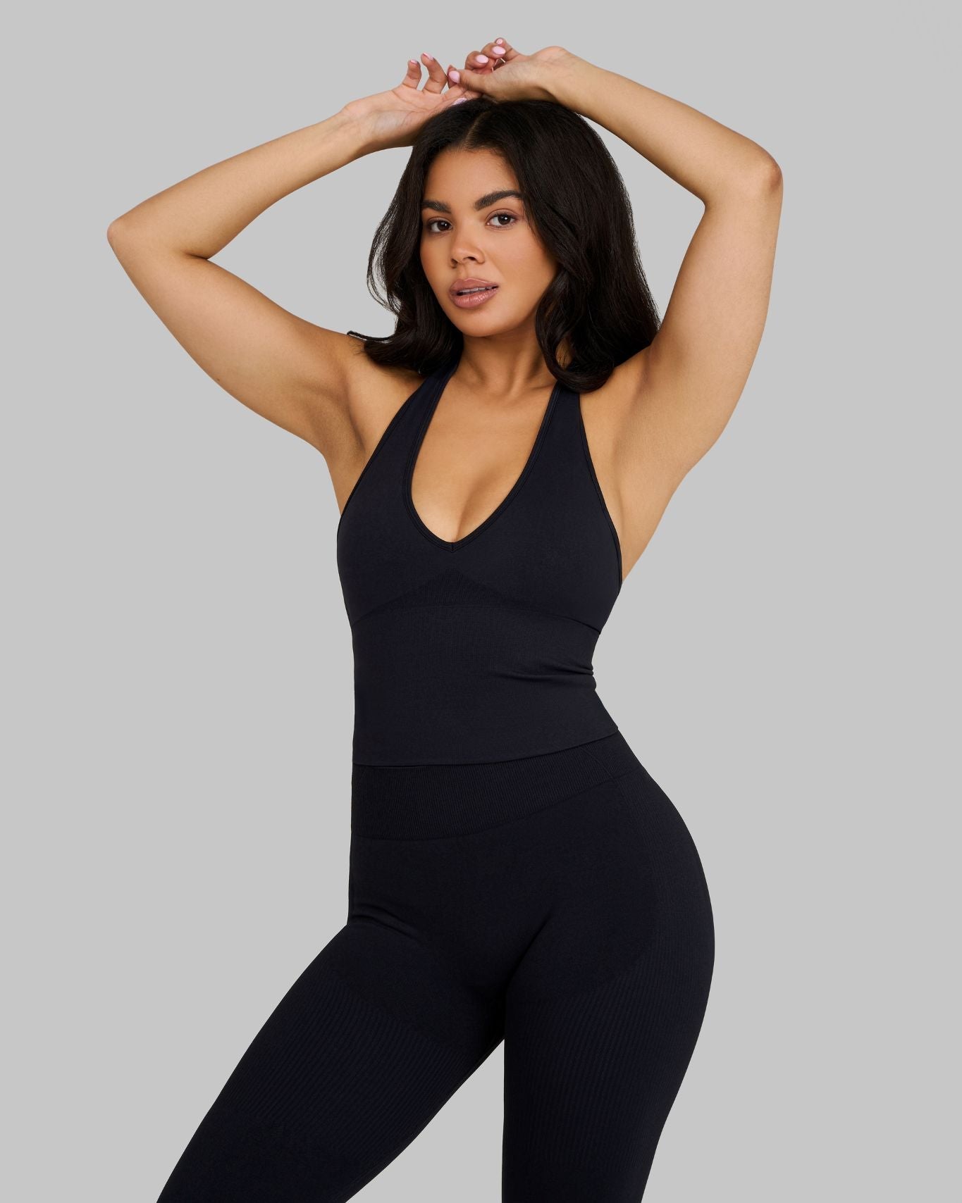 Elevate™ Sculpting Shapewear Top Halterneck | Night Black