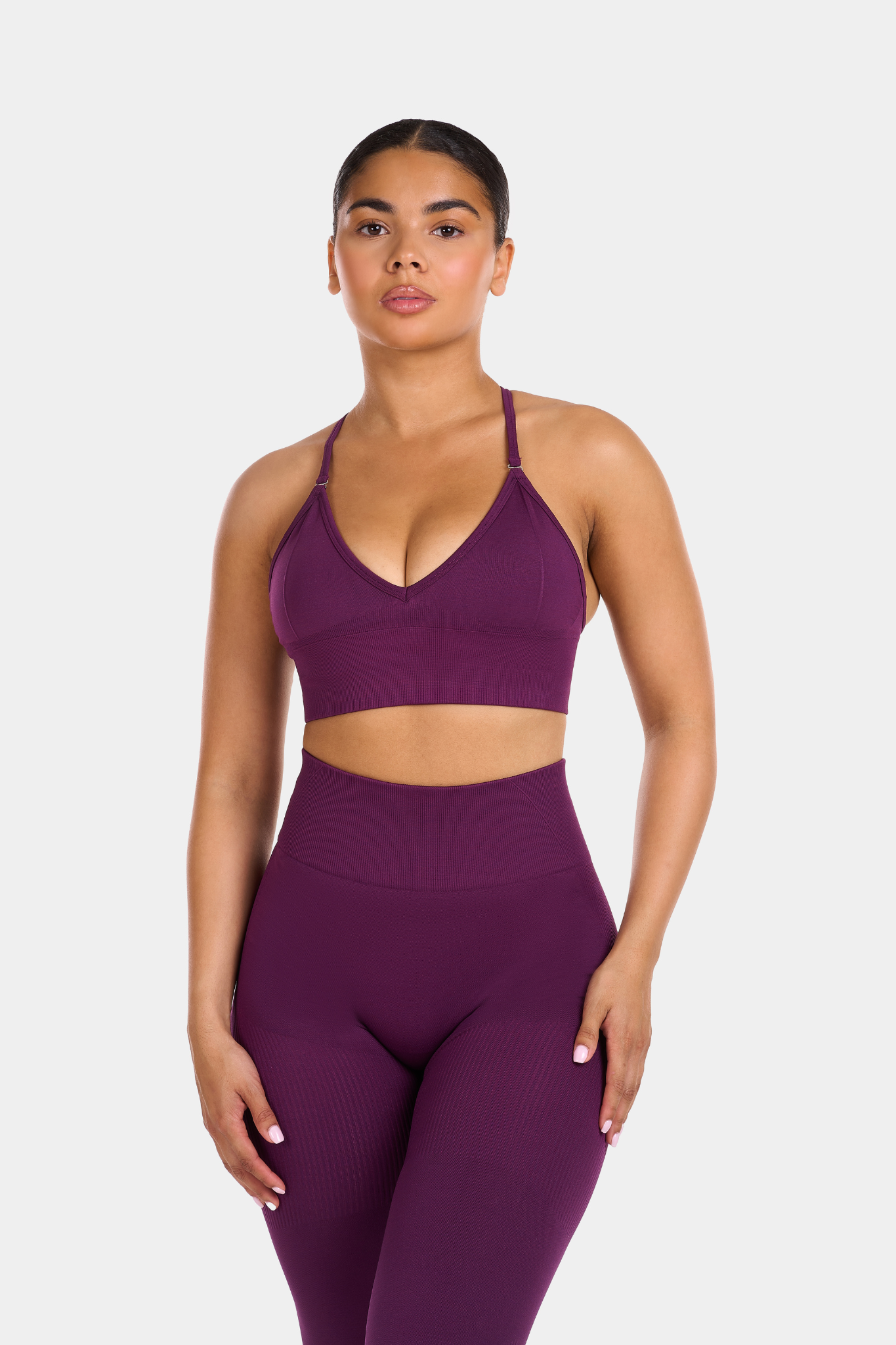 Multi-Way Sculpt Seamless Top | Plum