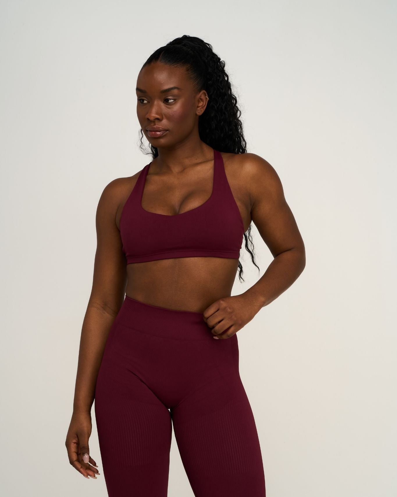 Elevate™ Sculpting Medium Impact Multiway Bra | Merlot