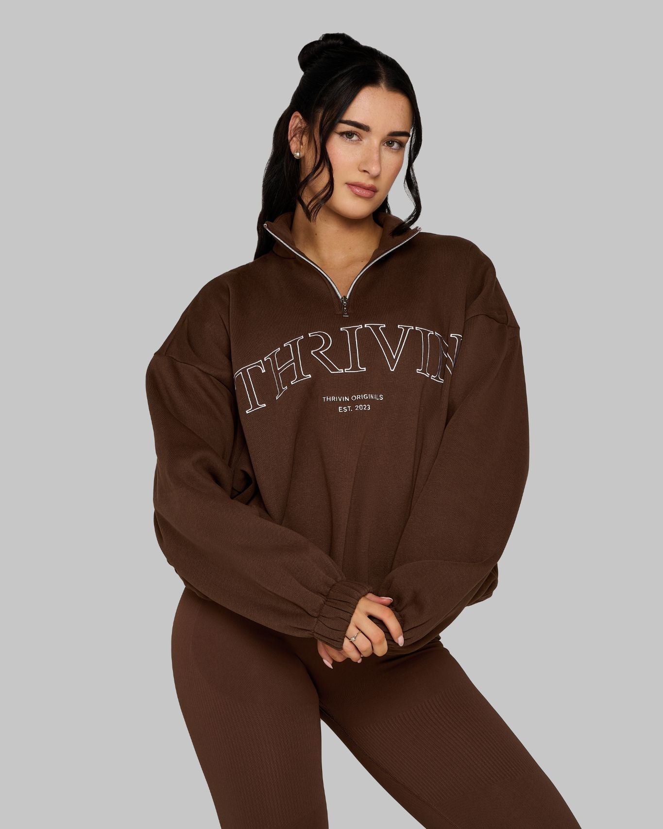 Original Halfzipper Sweater | Bourbon Brown