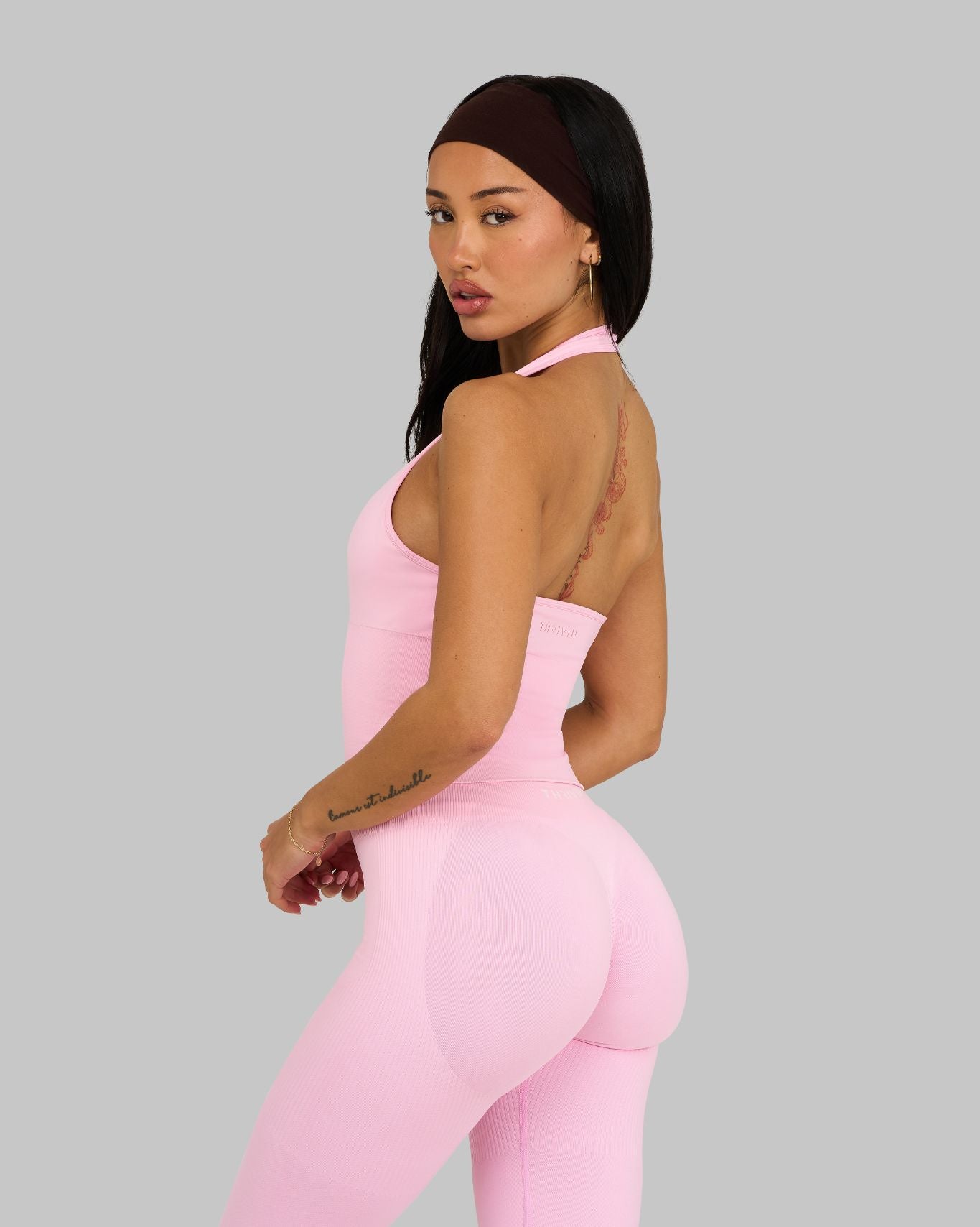 Elevate Sculpting Shapewear Top Halterneck | Candy Pink