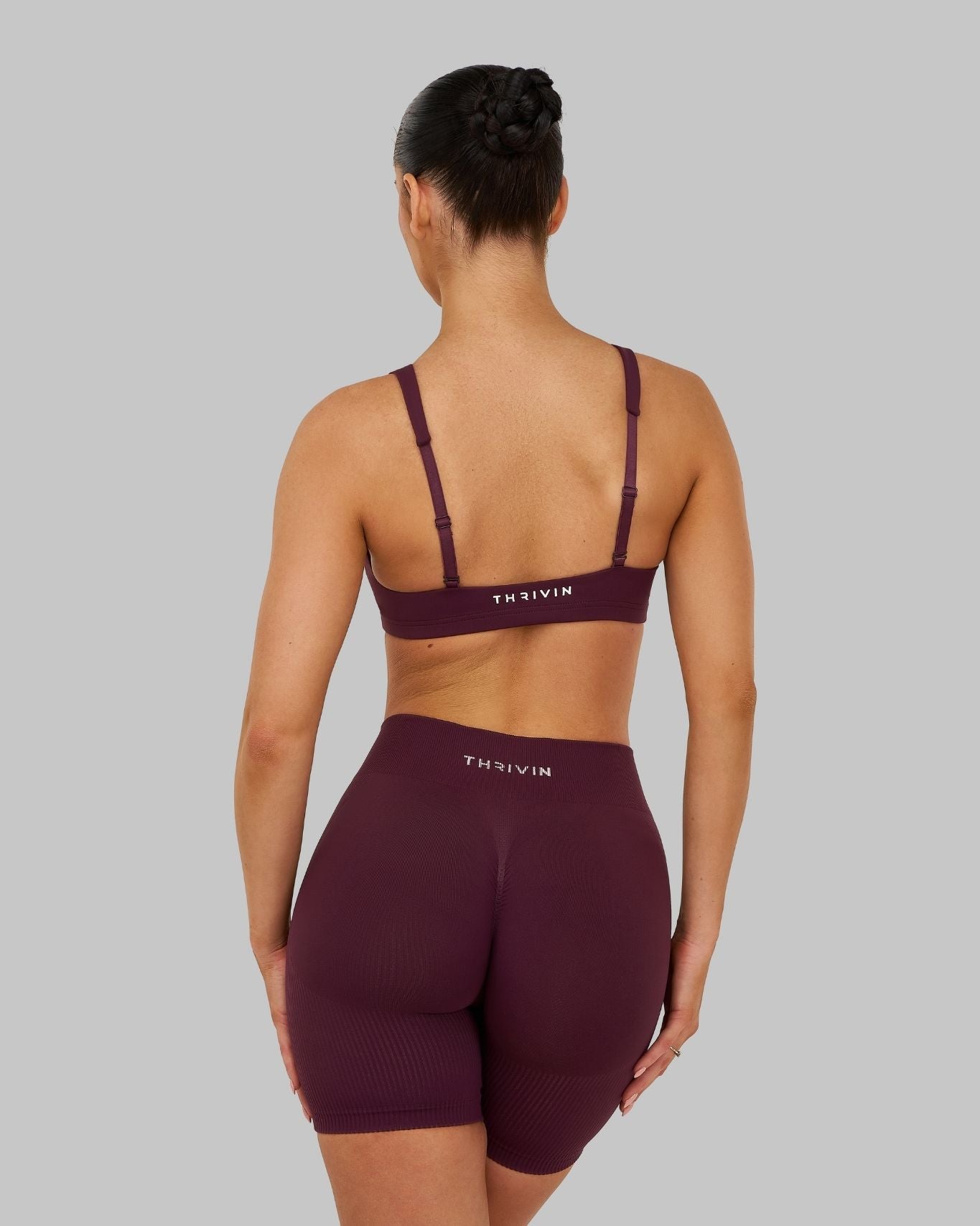 Elevate Medium Impact Bra | Winter Plum
