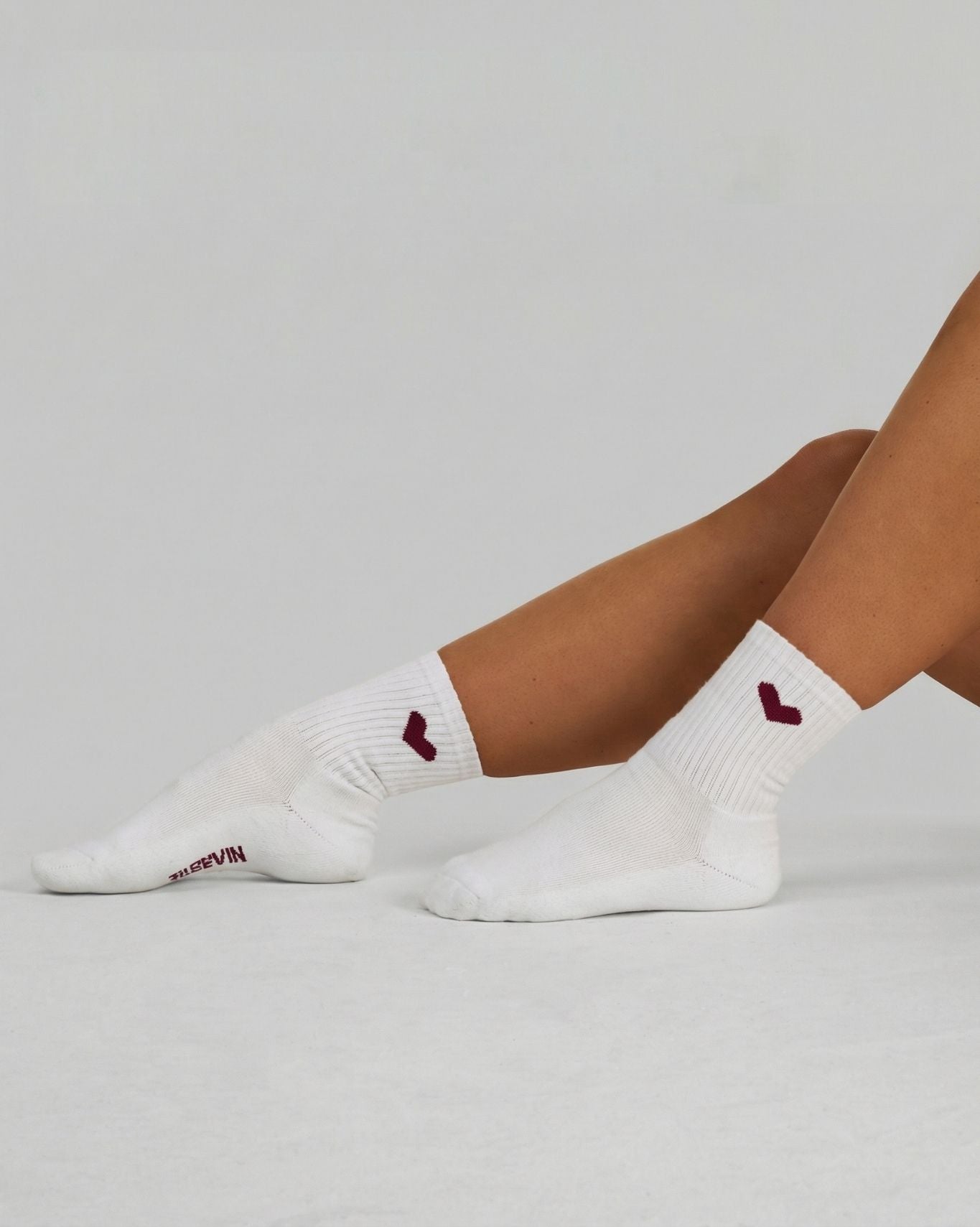 THRIVIN Socks | White & Raspberry Logo
