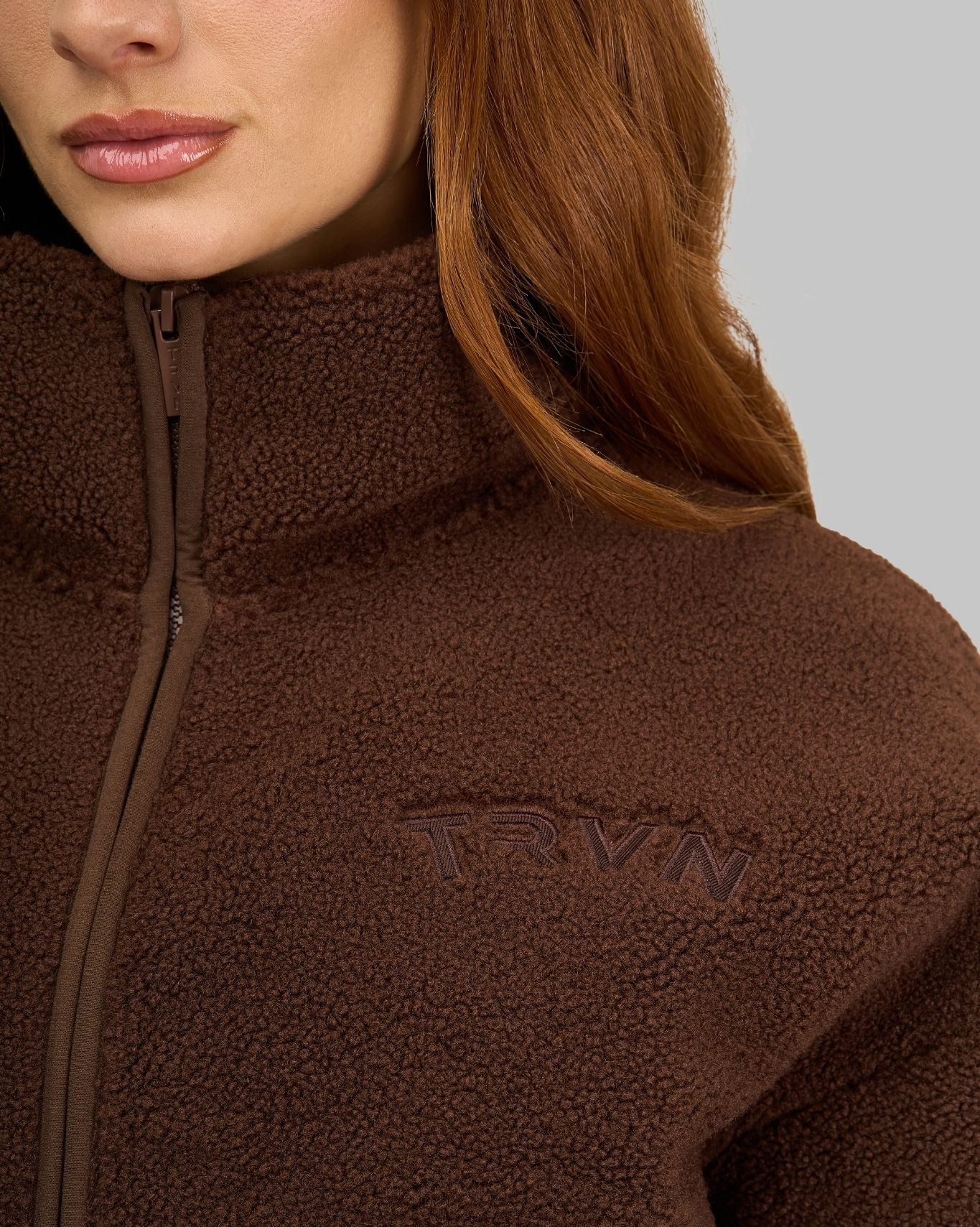 Essential Teddy Fleece Jacket | Bourbon Brown
