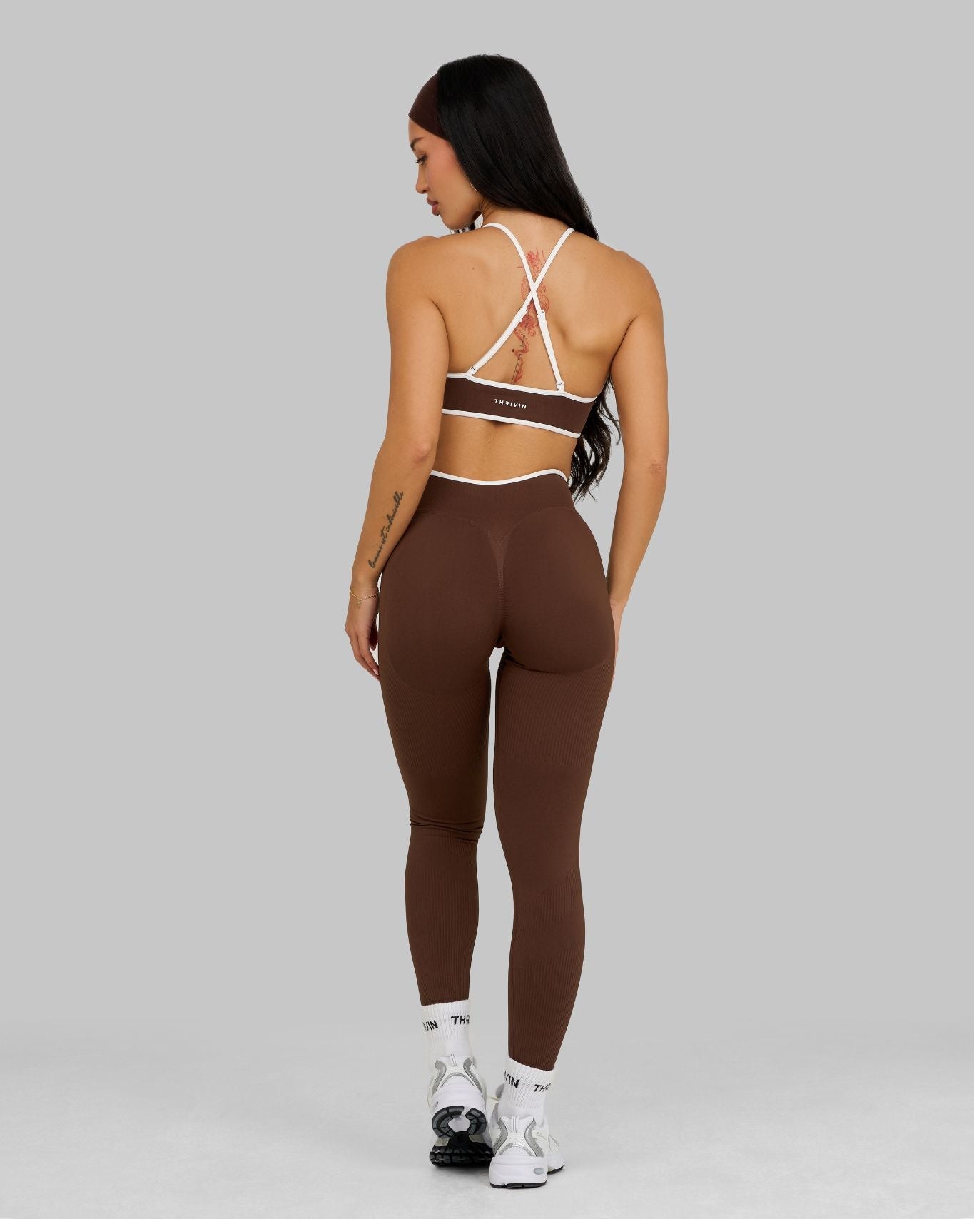 Outline V-Waist Leggings | Bourbon Brown