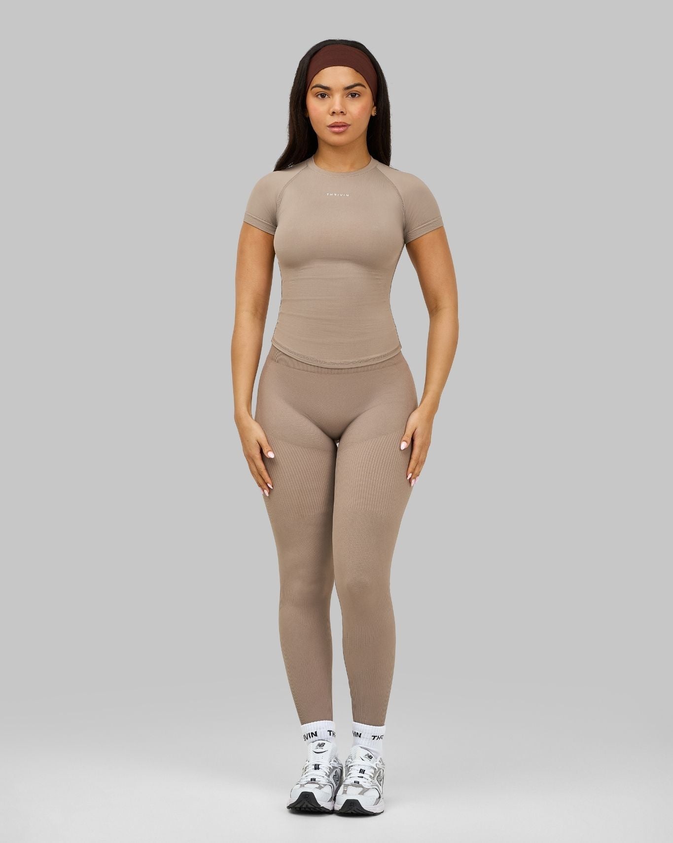 Elevate Compression T-shirt | Latte