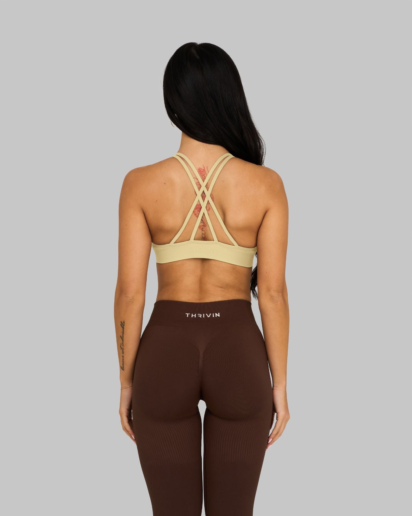 Elevate V-Neck Sculpt Seamless Bra | Lemon Sorbet