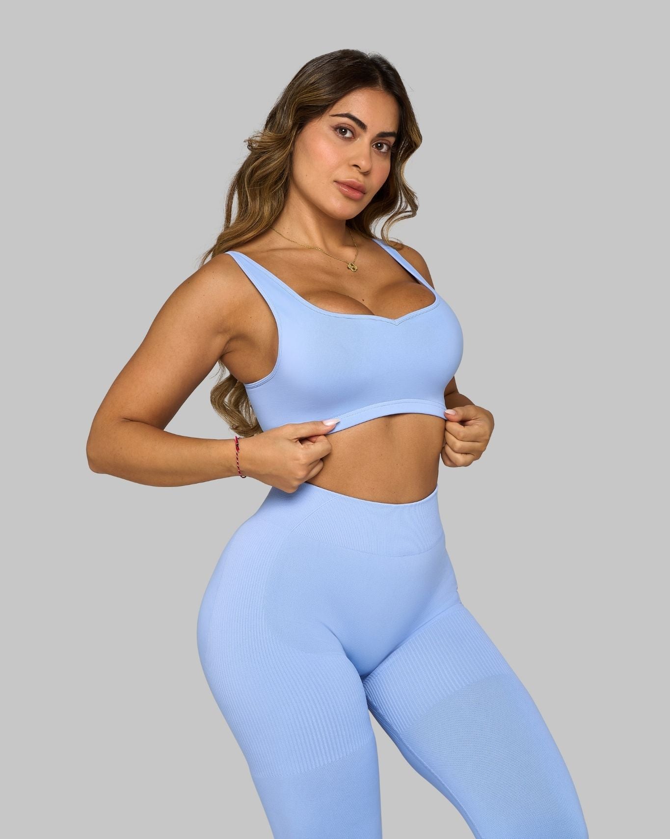 Elevate Medium Impact Bra | Glacier