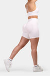 Seamless Sculpt Ribbed Contour Shorts | White