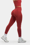 SculptV2 Ribbed Contour Leggings | Cherry Spice